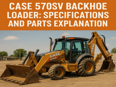 Case 570SV Backhoe Loader: Specifications and Parts Explanation in detail